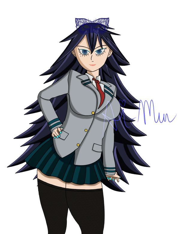 Aiko in her School Uniform